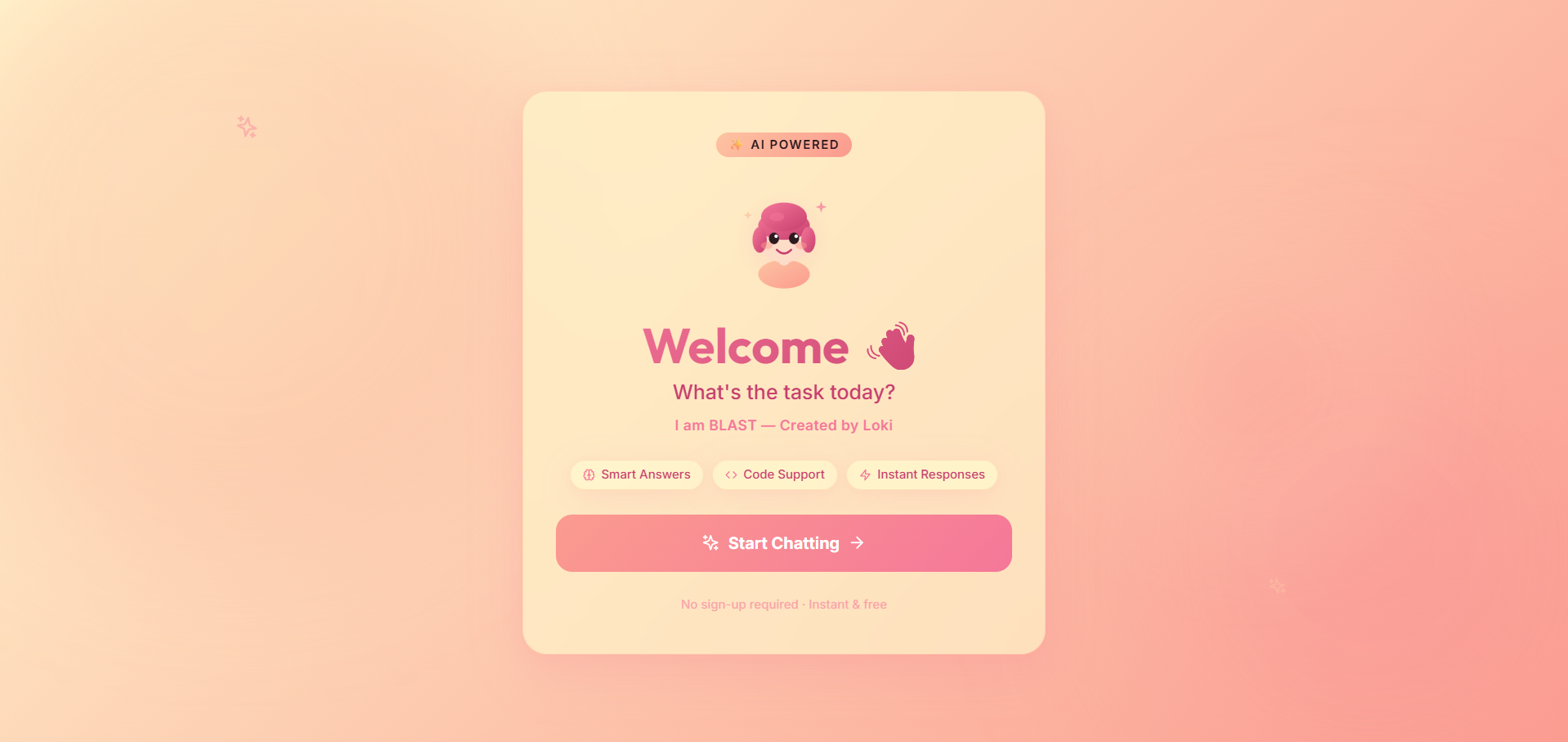 BLAST-Smart AI Assistant - Web Development by Nanozenix