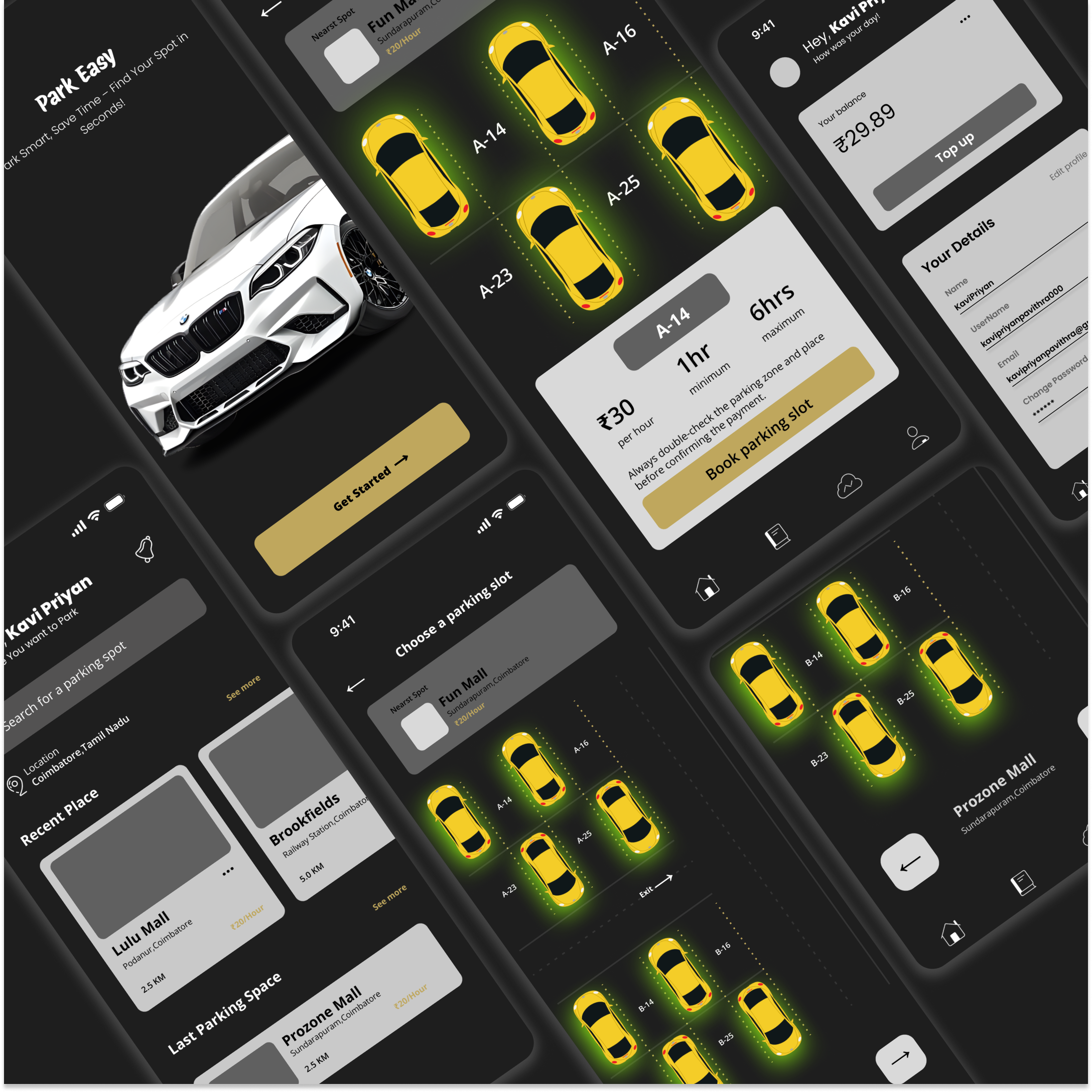 Park Easy - Car Parking System - Poster & Graphic Design by Nanozenix